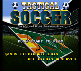 Tactical Soccer - Screenshot - Game Title Image