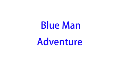 Blue Man Adventure - Clear Logo Image