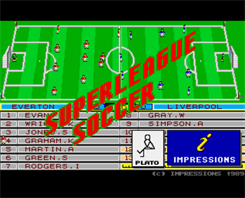 Superleague Soccer - Screenshot - Game Title Image