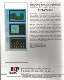 Phantasie - Box - Back Image