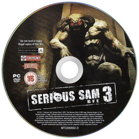Serious Sam 3: BFE - Disc Image