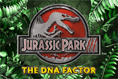 Jurassic Park III: The DNA Factor - Screenshot - Game Title Image