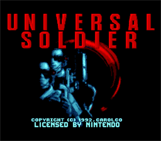 Universal Soldier - Screenshot - Game Title Image
