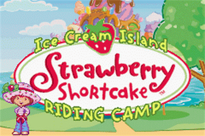 Strawberry Shortcake: Ice Cream Island: Riding Camp - Screenshot - Game Title Image