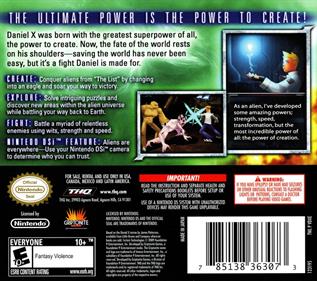 Daniel X: The Ultimate Power - Box - Back Image