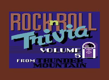 Rock 'n Roll Trivia: Volume 5 - Screenshot - Game Title Image