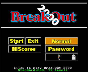 Breakout 2000 - Screenshot - Game Select Image