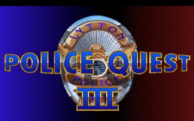 Police Quest 3: The Kindred - Screenshot - Game Title Image