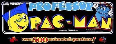 Professor Pac-Man - Arcade - Marquee Image