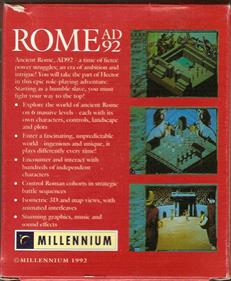 Rome AD 92: The Pathway to Power! - Box - Back Image