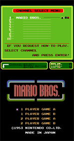 Mario Bros. (PlayChoice-10) - Screenshot - Game Title Image