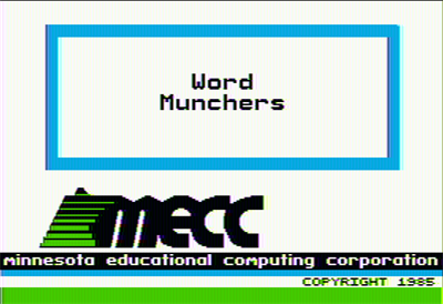 Word Munchers - Screenshot - Game Title Image