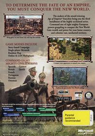 Age of Empires III - Box - Back Image