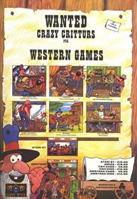 Western Games - Advertisement Flyer - Front Image