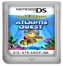 Crazy Chicken: Jump'n Run: Atlantis Quest - Fanart - Cart - Front Image