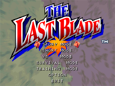 The Last Blade - Screenshot - Game Title Image