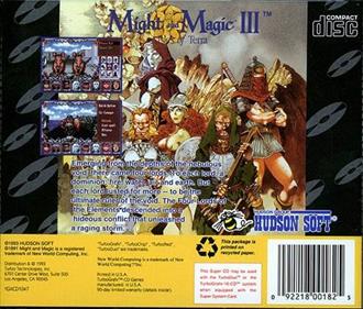 Might and Magic III: Isles of Terra - Box - Back Image