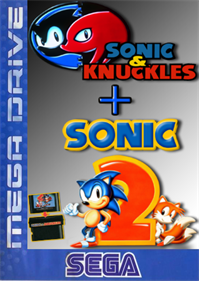 Sonic & Knuckles / Sonic the Hedgehog 2 - Fanart - Box - Front