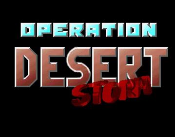 Operation Desertstorm - Screenshot - Game Title Image