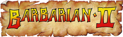 Barbarian II: The Dungeon of Drax - Clear Logo Image