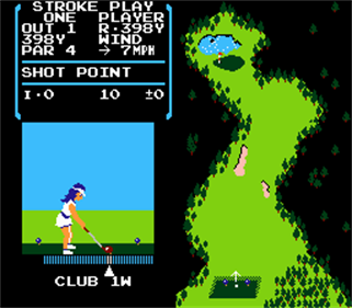 Vs. Ladies Golf - Screenshot - Gameplay Image