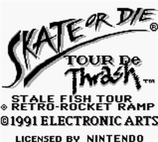 Skate Or Die: Tour de Thrash - Screenshot - Game Title Image