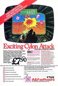 Cylon Attack (A&F Software) - Advertisement Flyer - Front Image