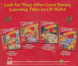 Disney's Math Quest with Aladdin - Box - Back Image