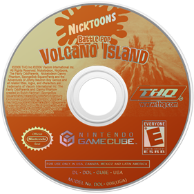 Nicktoons: Battle for Volcano Island - Disc Image