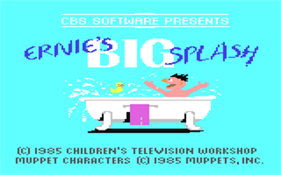 Sesame Street: Ernie's Big Splash - Screenshot - Game Title Image