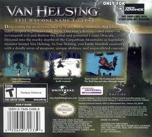 Van Helsing - Box - Back Image
