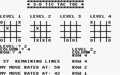 3-D Tic Tac Toe - Screenshot - Gameplay Image