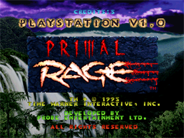 Primal Rage - Screenshot - Game Title Image