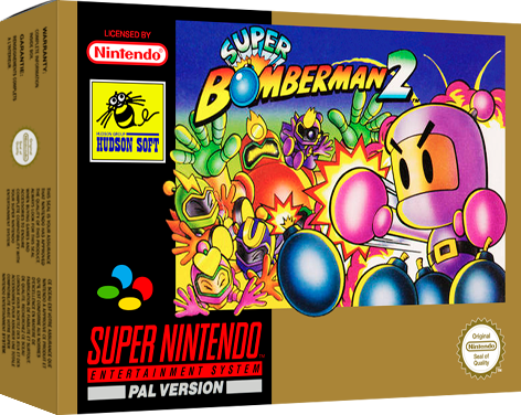 SNES Super Bomberman 2 boxBox My Games! Reproduction game boxes