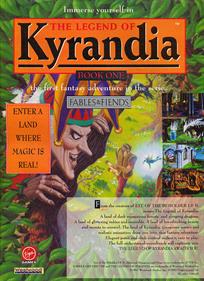 The Legend of Kyrandia: Book One - Advertisement Flyer - Front Image