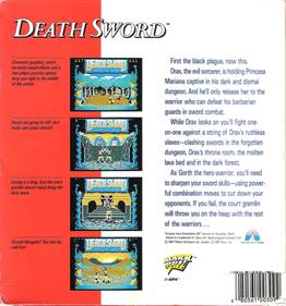 Death Sword - Box - Back Image