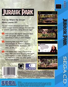 Jurassic Park - Fanart - Box - Back