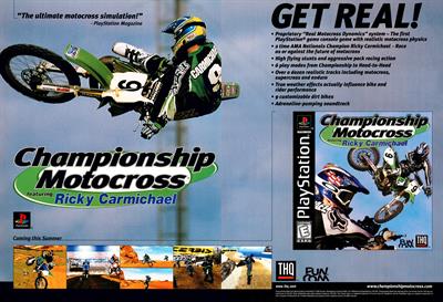 Championship Motocross featuring Ricky Carmichael - Advertisement Flyer - Front Image