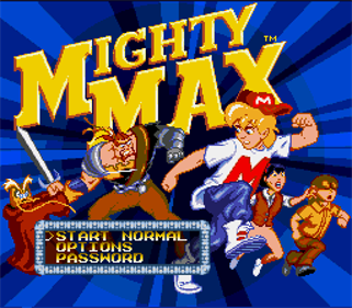The Adventures of Mighty Max - Screenshot - Game Title Image