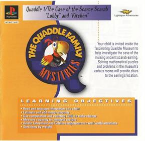 Quaddle Family Mysteries 1: The Case of the Scarce Scarab: Lobby: Kitchen