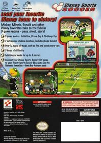 Disney Sports: Soccer - Box - Back Image