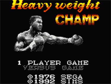George Foreman's KO Boxing - Screenshot - Game Title Image
