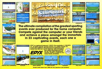 Summer Games II - Box - Back Image
