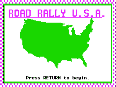 Road Rally U.S.A. - Screenshot - Game Title Image