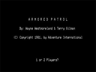Armored Patrol - Screenshot - Game Title Image