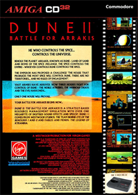 Dune II: Battle for Arrakis - Fanart - Box - Back Image