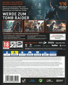 Shadow of the Tomb Raider - Box - Back Image