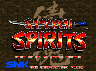 Samurai Shodown - Screenshot - Game Title Image