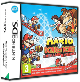 Mario vs. Donkey Kong: Mini-Land Mayhem! - Box - 3D Image