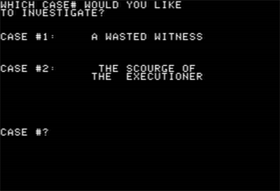 Baker Street Detective - Screenshot - Game Select Image